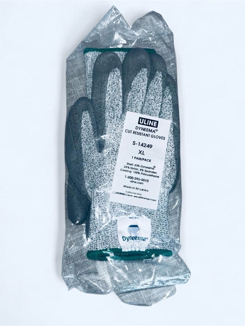 Dyneema Cut Resistant Work Gloves - Gray